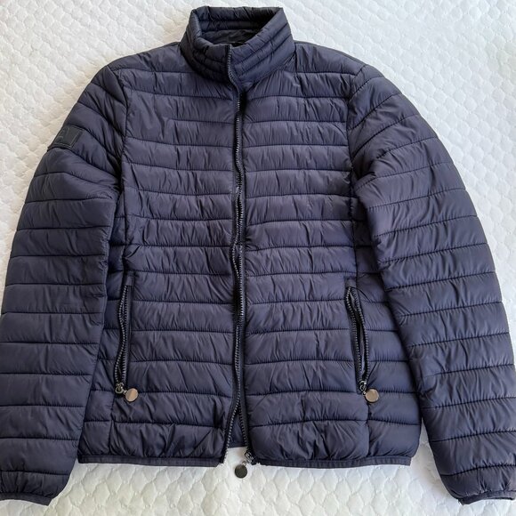 Montezemolo Blue Puffer Jacket Mens (Medium - EU) - Picture 1 of 6